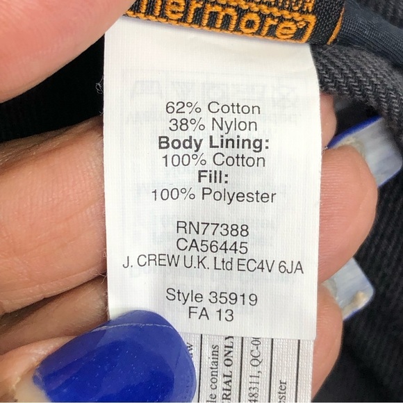 J Crew black quilted zip front vest - Picture 8 of 11